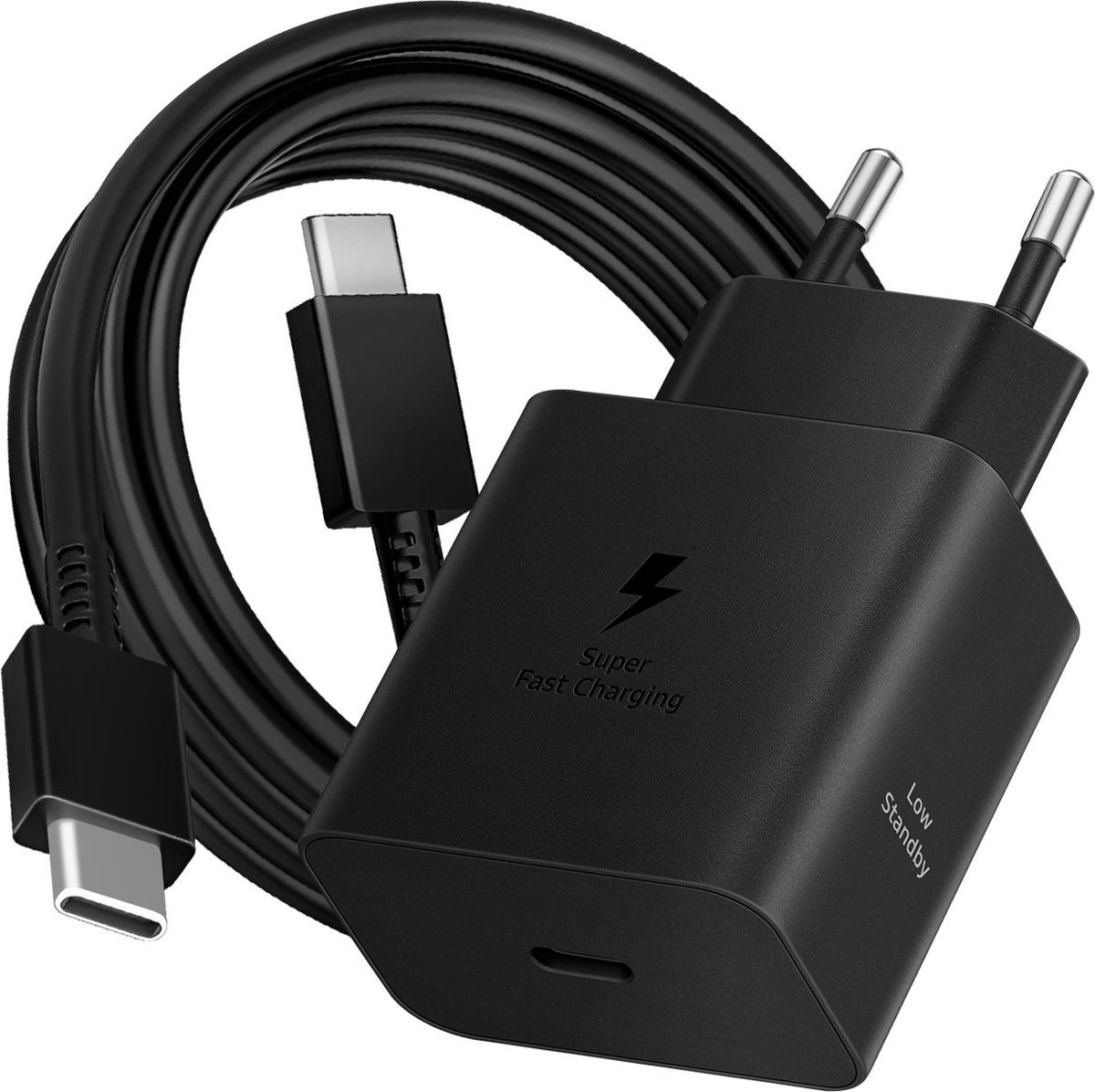 Ladegrät 230V Samsung EP-T4511XBEGEU 45W usbC + usbC schwarz