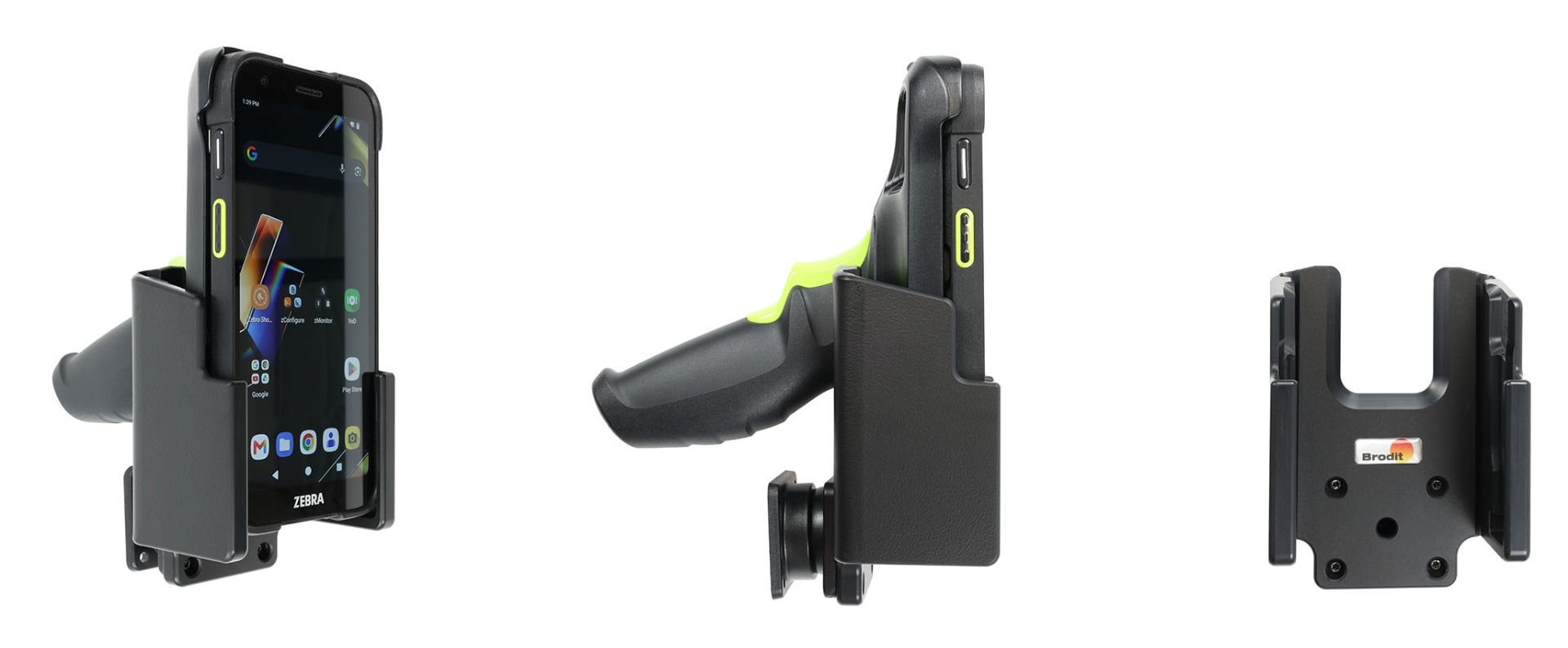 Brodit Halter Zebra TC701-device with pistol grip