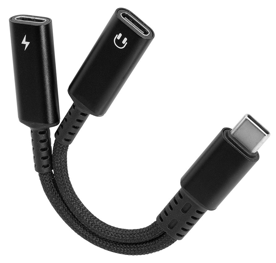 Brodit USB-C Splitter, PD 60W + Audio