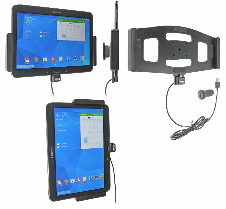 Brodit Aktive Halter Samsung Galaxy Tab 4 10.1 USB zig.st.