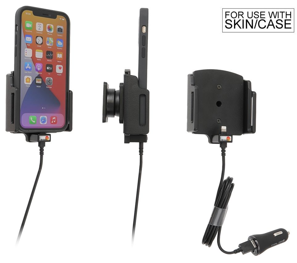 Brodit einstellbar(75-89/8-12mm) iPh.12/13/14 USB sig