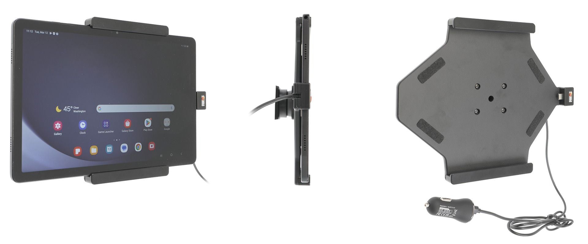 Brodit Aktive Halter Samsung Tab A9+/ A11+ USB zig.stecker