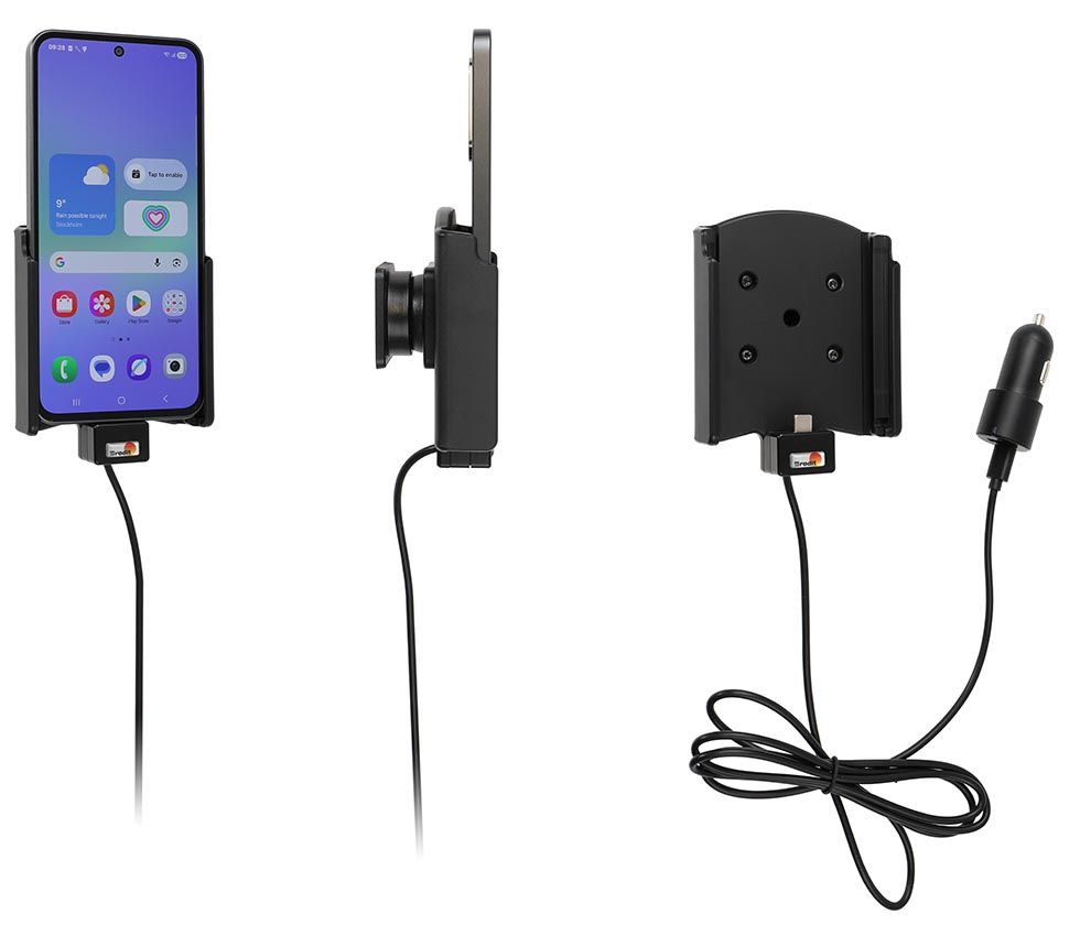 Brodit Aktive Halter Samsung Galaxy A36 USB zig.stecker